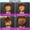 81rAEzxvPGL._SL1500_.jpg Teenitor 4pcs Pony Hair Tail Accessories, 2 Pairs French Braiding Tool, Turvy Styling Tool for Women Girls, Ponytail Pull Through Tool Purple/Blue