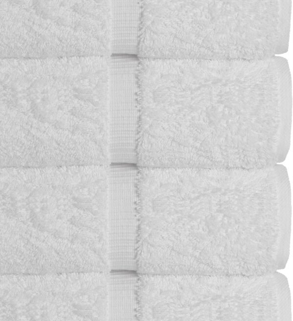 Chakir Turkish Linens | Hotel & Spa Quality 100% Cotton Premium Turkish Towels | Soft & Absorbent (4-Piece Bath Towels, White)