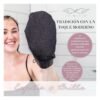 Seraphic Skincare (Original) Premium Exfoliating Mitt for Body (2pc) – 100% Vegan Viscose Traditional Body Scrub Glove Kessa Korean Washcloth – Body Exfoliator for Self-Tan Removal & Keratosis Pilaris