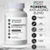 Quercitin, Rhodiola Rosea, Luteolin and Rutin Longevity Blend #4 Anti-Aging Supplement for Cellular Defense with Immunity and Energy Support, Antioxidants