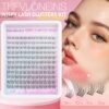 Wispy Lash Clusters Kit Natural Lash Extension Kit 9-12MM Cluster Eyelash Extensions Kit DIY Eyelash Extension Kit Individual Lashes Clusters Eyelash Extension with Lash Remover by TNFVLONEINS