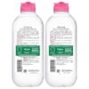 Garnier Micellar Water, Hydrating Facial Cleanser & Makeup Remover, Suitable for Sensitive Skin, Vegan, Cruelty Free, 13.5 Fl Oz (400mL), 2 Count