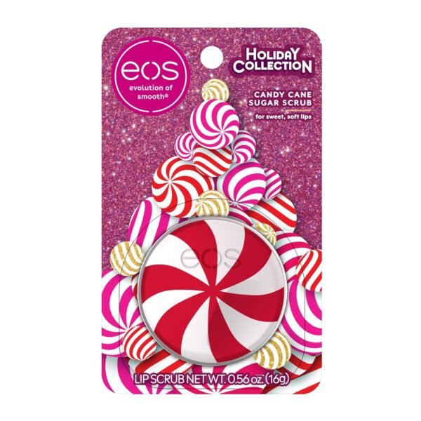 81t8ShhBdqL._SL1500_.jpg eos Holiday Lip Scrub Exfoliator- Candy Cane Sugar Scrub, Limited-Edition Moisturizing Lip Treatment, Stocking Stuffers, 0.56 oz