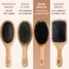 81tAy5eW9QL._SL1500_.jpg Boar Bristle Hair Brush for Women and Men, Natural 100% Soft Boars Hairbrush for Fine and Thin Hair