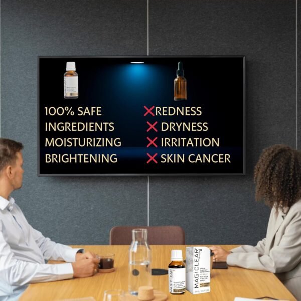 Luxury Swiss Dark Spot Remover for Face and Body Serum Age Sun Brown Spot Acne Freckles Corrector Melasma treatment Anti aging Skin Vitamin C + Niacinamide best organic brand Magiclear