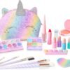 Kids Real Makeup Kit for Girls: No Talc, Washable Make Up Set with Unicorn Purse - Toy Gift for Little Girls & Toddlers Age 3 4 5 6 7 8 9 10 11 12 Years Old - Pretend Play Birthday Gifts