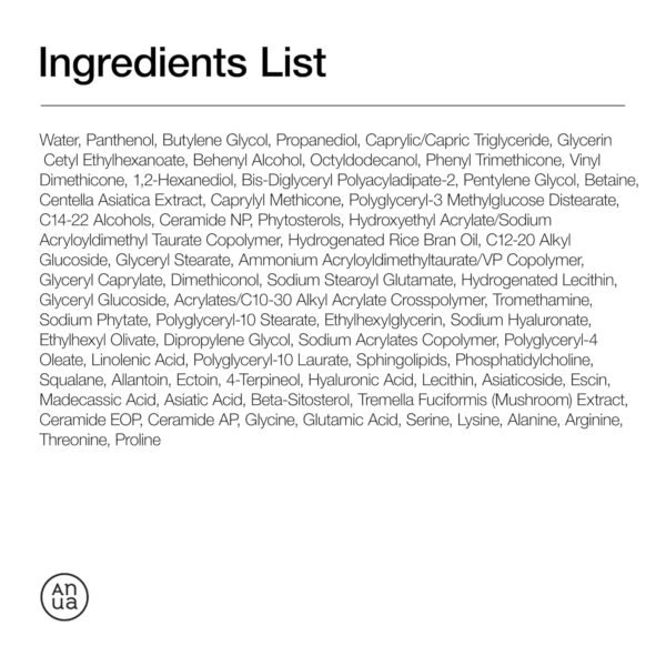 81tl1IrBzXL._SL1500_.jpg ANUA 3 Ceramide Panthenol Moisture Barrier Cream, Hydrating Face Moisturizer for Normal Skin, Panthenol, Ceramide, Centella for Skin Barrier Non Comedogenic, Korean Skincare (100ml/ 3.38 fl. oz.)