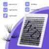 81tsutidFhL._SL1500_.jpg Individual Lashes DIY Eyelash Extension 300PCS Lash Clusters Extensions C/D Curl Lash Clusters Comfortable Cat Eye Lashes Super Soft Eyelashes Extension Reusable Wispy Lashes Matte Black Lash