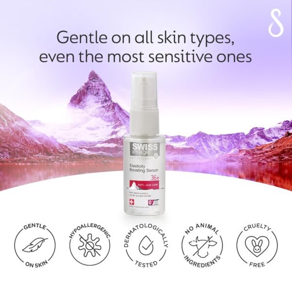 81tw19vbchL._SL1500_.jpg Anti Age Elasticity Boosting Serum, 30 Ml, Instant Hydration & Collagen Boosting, Reduce Fine Lines & Wrinkles, Enriched With Snow Algae & Alpine Glacier Water For All Skin Types White