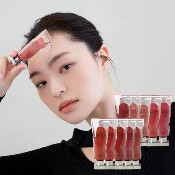 Objet Liquid Lip Stain (Unique Paint Tube Design) – Velvet Matte Tint, Long-Lasting Waterproof Lipstick, Hydrating Korean Makeup, Red & Rose Gloss, K-Beauty (23 Dawn Rose, 0.2 Fl oz)