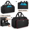 81u7Pg8beCL._SL1500_.jpg BAFASO Large Capacity Hairdresser Bag with Adjustable Dividers, Travel Barber Case Holds Various Hair Cutting Tools (NO ACCESSORIES), Black