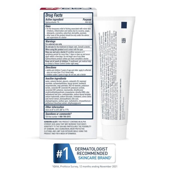 81u9G77RSlL._SL1500_.jpg CeraVe 1% Hydrocortisone Anti-Itch Cream, Fragrance-Free Relief for Eczema-Prone & Dry Skin, 1 Ounce