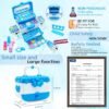 Kids Makeup Kit for Girl - Kids Makeup Kit Toys for Girls,Play Real Makeup Girls Toys,Washable Make Up for Little Girls,Non Toxic Toddlers Cosmetic for Children Age 3-12 Years Old,Teen (Blue)