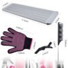 81uCrslqF4L._SL1500_.jpg MORGLES Heat Resistant Gloves, 2 Pcs Professional Heat Gloves for Hair Styling Silicone Hot Mat 6 Pcs Hair Clips and 2 Pcs Styling Comb for Curling Iron Wands Flat Iron
