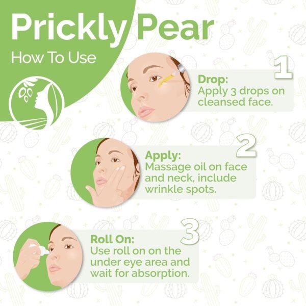 81uDRNSsivL._SL1500_.jpg Fatima's Garden Prickly Pear Seed Oil - Organic Anti-Aging Serum, 30ml