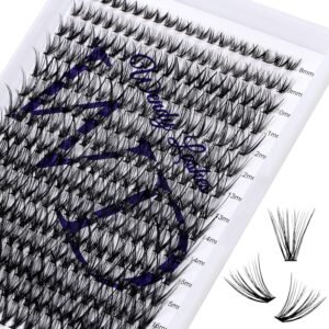 81uJV4F6BaL._SL1500_.jpg Individual Lashes DIY Eyelash Extension 300PCS Lash Clusters Extensions C/D Curl Lash Clusters Comfortable Cat Eye Lashes Super Soft Eyelashes Extension Reusable Wispy Lashes Matte Black Lash