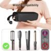 81uUwjSVIEL._SL1500_.jpg SS Hair Tools Travel Bag and Heat Resistant Mat for Hot Tools, Leather Curling Iron Case, Portable Essentials for Women, Black