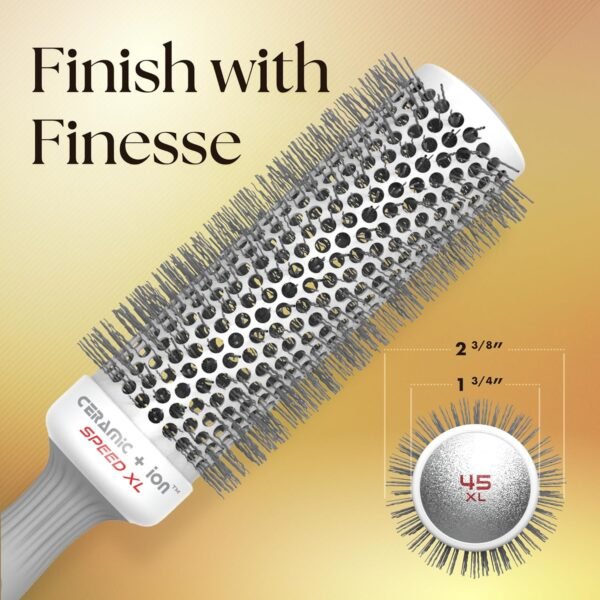 81uYHZlupDL._SL1500_.jpg Olivia Garden Ceramic + Ion Speed XL Round Brush – Extra-Long, Thermal, Non-Electric Blowout Brush for Thick Hair – Fast-Drying Roller
