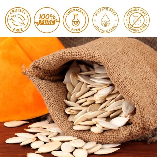 81uabMvQyaL._SL1500_.jpg Pumpkin Seed Oil, Pumpkin Seed Oil for Hair Growth, Pure Cold Pressed Pumpkin Seed Oil for Dry Damaged Hair Growth, Hydrating, Scalp Moisturizer, Nourishment - 60ML