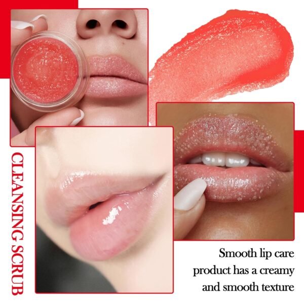81ubD601CNL._SL1500_.jpg 2PCS Strawberry & Orange Conditioning Lip Scrub Kit,Moisturizing Lip Sleeping Mask Long Lasting Hydrating Lip Scrubber Exfoliator Lip Care Products for Men & Women