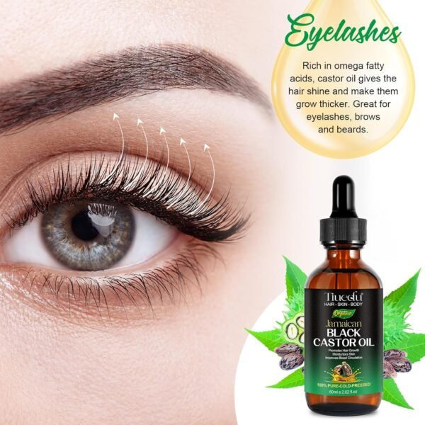 81uzqLk8duL._SL1500_.jpg Jamaican Black Castor Oil for Hair Growth,Thicker Eyelashes & Eyebrows,Castor Oil for Hair,Face,Body & Skin,100% Pure Cold Pressed Black Castor Oil,Hair Nourishing Oil,Massage Oils