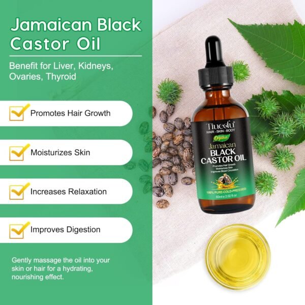 81v7PSdOEWL._SL1500_.jpg Jamaican Black Castor Oil for Hair Growth,Thicker Eyelashes & Eyebrows,Castor Oil for Hair,Face,Body & Skin,100% Pure Cold Pressed Black Castor Oil,Hair Nourishing Oil,Massage Oils