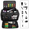 81vY4bnJu8L._SL1500_.jpg BAFASO Large Capacity Hairdresser Bag with Adjustable Dividers, Travel Barber Case Holds Various Hair Cutting Tools (NO ACCESSORIES), Black