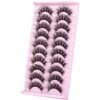 wiwoseo Lashes Natural Look Eyelashes Natural Lashes 3D Thick Volume D Curl Wispy Eyelashes that Look Like Extensions Fake Eyelashes 10 Pairs Pack