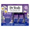 Dr Teal's Sleep Bath Gift Set, Melatonin & Essential Oil Blend, 4 Piece