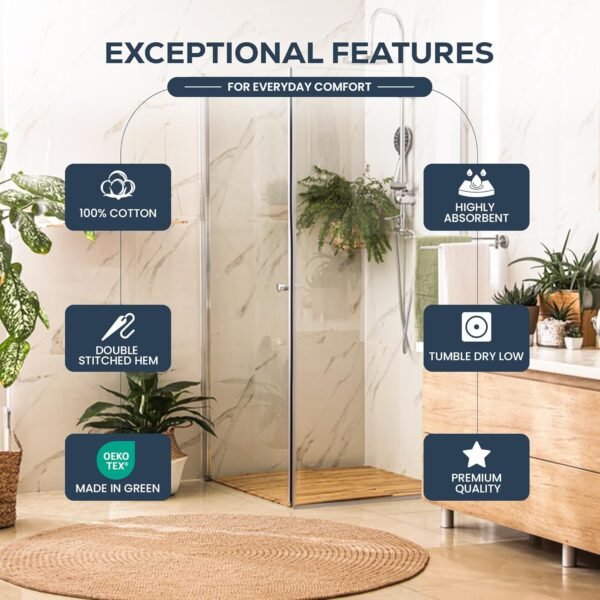 Utopia Towels 6 Pack Premium Hand Towels Set, 16 by 28 inches, 100% Ring Spun Cotton, Ultra Soft and Highly Absorbent 600GSM Towels for Bathroom, Gym, Shower, Hotel, and Spa, Grey