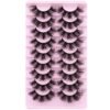 81wT99HomGL._SL1500_.jpg Mink Lashes Fluffy 20 MM Thick D Curl False Eyelashes Dramatic Long Strip Lashes Pack 6D Curly Wispy Full Fake Eyelashes That Look Like Extension by Goddvenus