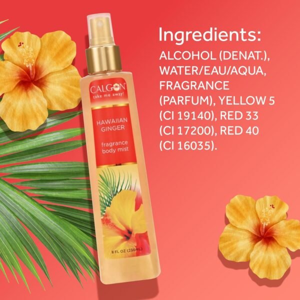Calgon Fragrance Body Mist, Hawaiian Ginger, 8 fl oz