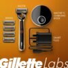 Gillette Labs Heated Razor Gold Edition - 1 Handle, 5 Blade Refills, 1 Charging Dock