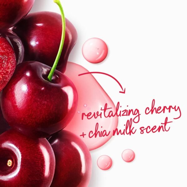 Dove Body Wash with Pump Revitalizante Cherry & Chia Milk, for Renewed, Healthy Looking Skin, Moisturizing Gentle Skin Cleanser with 24hr Renewing MicroMoisture, 30.6 oz