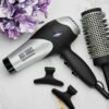 81x8M8raAkL._SL1500_.jpg Hot Tools Pro Artist Turbo Styling Hair Dryer | Lightweight and Quiet, Silver/Black, 1 Count (Pack of 1)