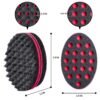 Magic Twist Hair Sponges Set, Big Holes Sponge Brush for Hair, Curling Sponge Glove for Men Women Curls with Metal Afro Pick(6.7 inch)