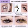 B&Qaugen Lash Cluster Glue 10ML Waterproof Cluster Lash Bond Waterproof for Eyelash Clusters Long Lasting DIY Lash Extension Strong Hold Eyelash Glue for Lash Extensions (Black,10ML)