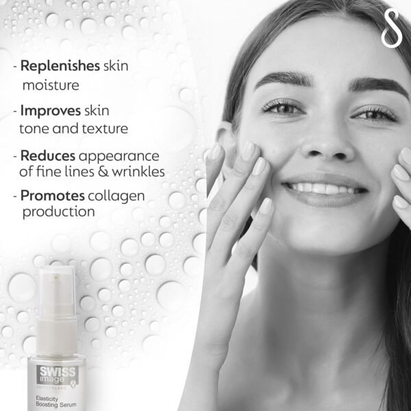 81xuKJD6gjL._SL1500_.jpg Anti Age Elasticity Boosting Serum, 30 Ml, Instant Hydration & Collagen Boosting, Reduce Fine Lines & Wrinkles, Enriched With Snow Algae & Alpine Glacier Water For All Skin Types White