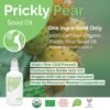 81xxLT45nfL._SL1500_.jpg Fatima's Garden Prickly Pear Seed Oil - Organic Anti-Aging Serum, 30ml