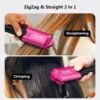 81xxQWbMjPL._AC_SL1500_.jpg Terviiix Crimper Hair Iron with 4 Interchangeable Plates, Keratin & Argan Oil Infused Hair Crimper for Women, Volumizing Crimping Iron for Thin Fine Hair, 5 Heat Settings & 60 Mins Auto Off, Pink