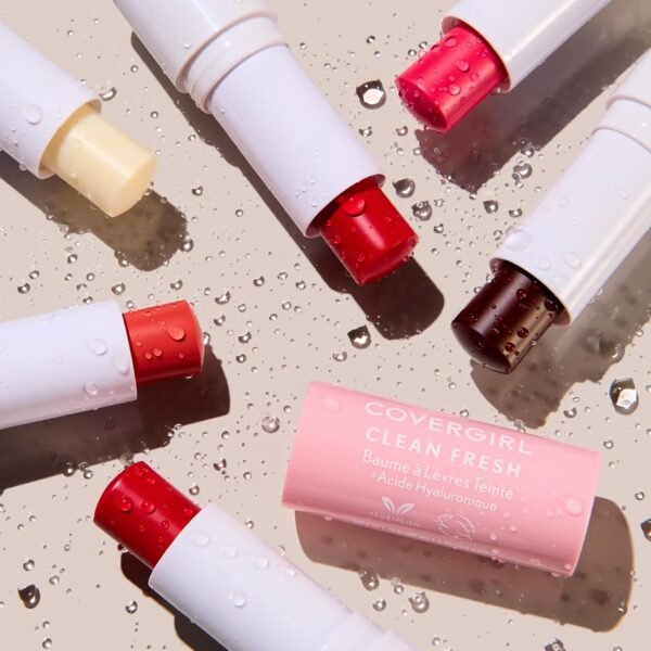 81yD1PFdCDL._SL1500_.jpg CoverGirl Clean Fresh Tinted Lip Balm, Vegan Formula, Hydrating, Natural Finish, Clear as Crystal, 1 Count