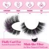 81yG-ihQXUL._SL1500_.jpg Mink Lashes Fluffier Wispy False Eyelashes 15mm Natural Thick Volume Fluffy Curly Fake Eyelashes 9 Pairs by Yawamica