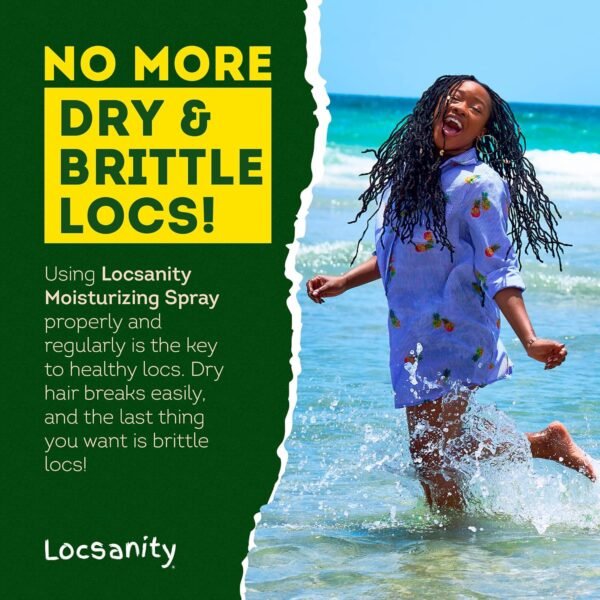 Locsanity Daily Moisturizing Refreshing Spray for Locs, Dreadlocks - Rose Water and Peppermint Hair Scalp Moisturizer, Dreadlock Spray - Natural Loc Care and Maintenance (8oz)