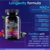 NAD Supplement. Longevity Formula with Liposomal NAD+, Trans Resveratrol, Quercetin, Berberine, Betaine Anhydrous, Grape Seed, Fisetin. NAD Resveratrol Supplement with Berberine 90 Capsules.