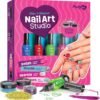 Nail Art Studio for Girls - Birthday Gift - Nail Polish Kit for Kids Ages 7-12 Years Old - Girl Gifts Ideas - Gift Set - Girly Stuff - Polish, Pens, Glitter, Stickers, Gems, Filer - 8 9 10 11 12 Year