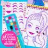 Horizon Group USA Barbie Magazine - Create Hair & Makeup Looks with 130+ Stencils, 180+ Stickers, Crayons & Pretend Makeup