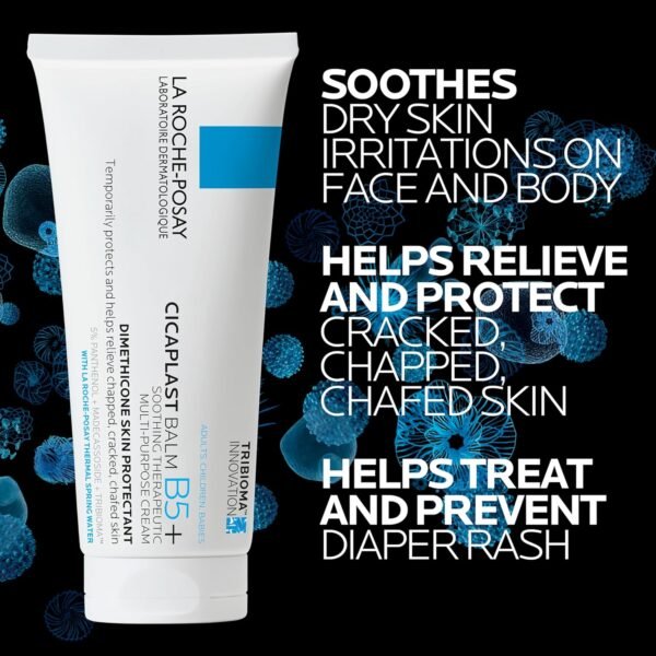 La Roche-Posay Cicaplast Balm B5, Healing Ointment and Soothing Therapeutic Multi Purpose Cream for Dry & Irritated Skin, Body and Hand Balm, Baby Safe, Fragrance Free