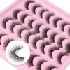 91-eB6DhjL._SL1500_.jpg Lashes Natural Look Wispy Fasle Eyelashes 12mm Short Faux Mink Eyelashes Cat Eye Natural Strip Lashes Pack by Zegaine 16 Pairs