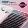 91jtmO39vL._SL1500_.jpg Cluster Lashes, Mink Fake Eyelashes 3D Volume Lashes, 144 Pcs Natural Eyelashes Mixed 8-18mm, DIY Cluster Eyelash Extensions at Home, D Curl Lash Clusters Soft & Lightweight (Dreamy)