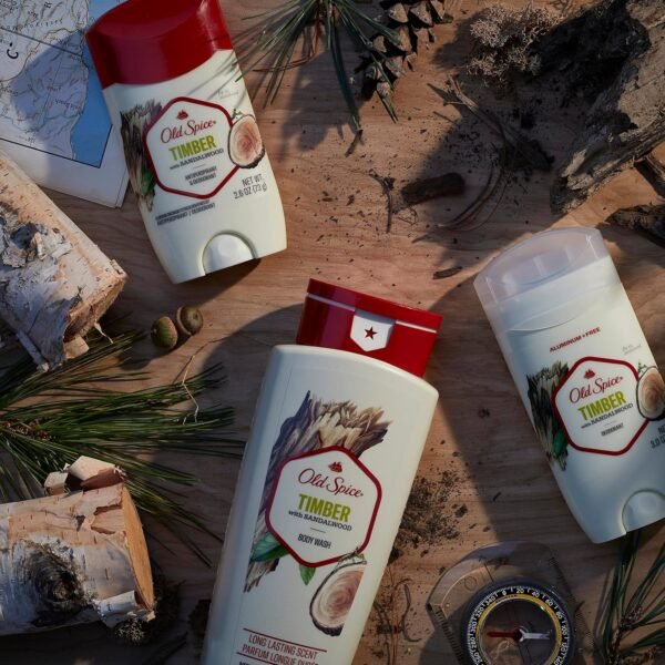 Old Spice Cleansing Body Wash for Men, 24/7 Shower Fresh with Lasting Scent, Cleanse & Refresh, Gentle on Skin, Vitamin B3, Timber with Sandalwood + Cypress Scent, 30 oz (Pack of 4)